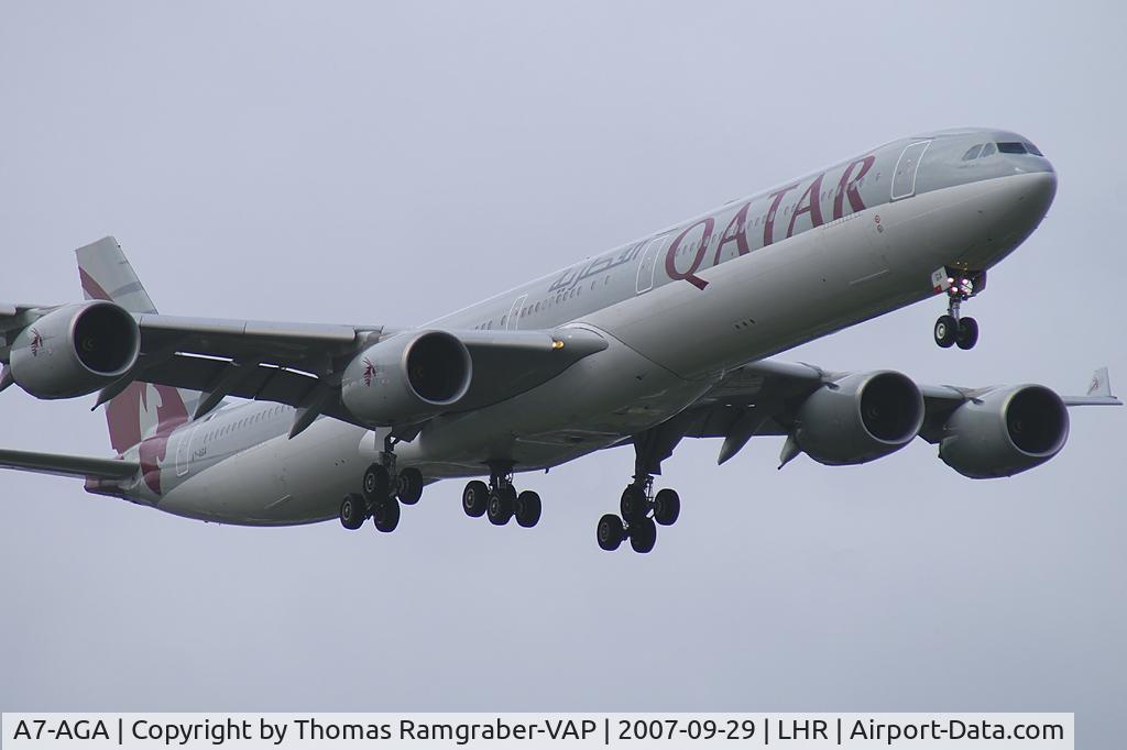 A7-AGA, 2006 Airbus A340-642 C/N 740, Qatar Airways Airbus A340-600