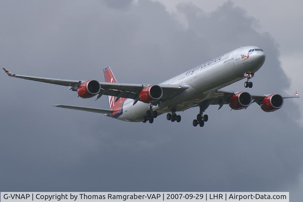 G-VNAP, 2005 Airbus A340-642 C/N 622, Virgin Atlantic Airways Airbus A340-600