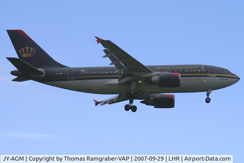 JY-AGM, 1989 Airbus A310-304 C/N 491, Royal Jordanian Airbus A310