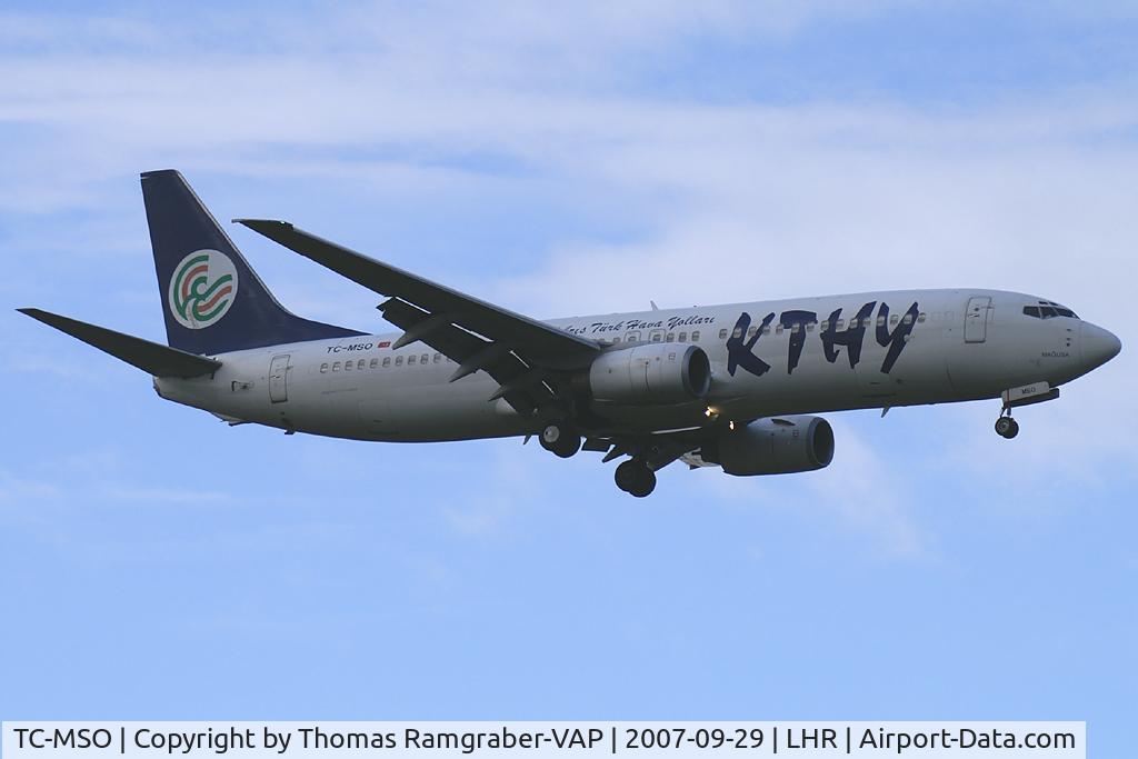 TC-MSO, 2002 Boeing 737-8S3 C/N 29246, KTHY - Kibris Turkish Airlines Boeing 737-800