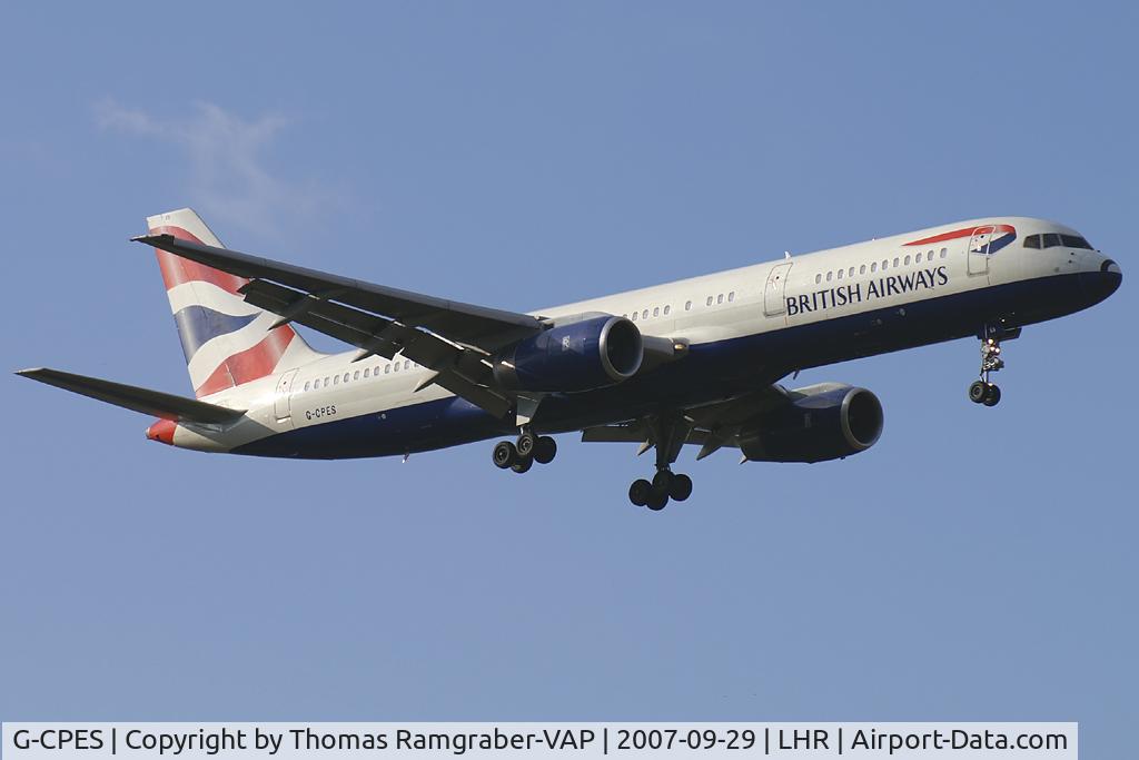 G-CPES, 1998 Boeing 757-236 C/N 29114, British Airways Boeing 757-200