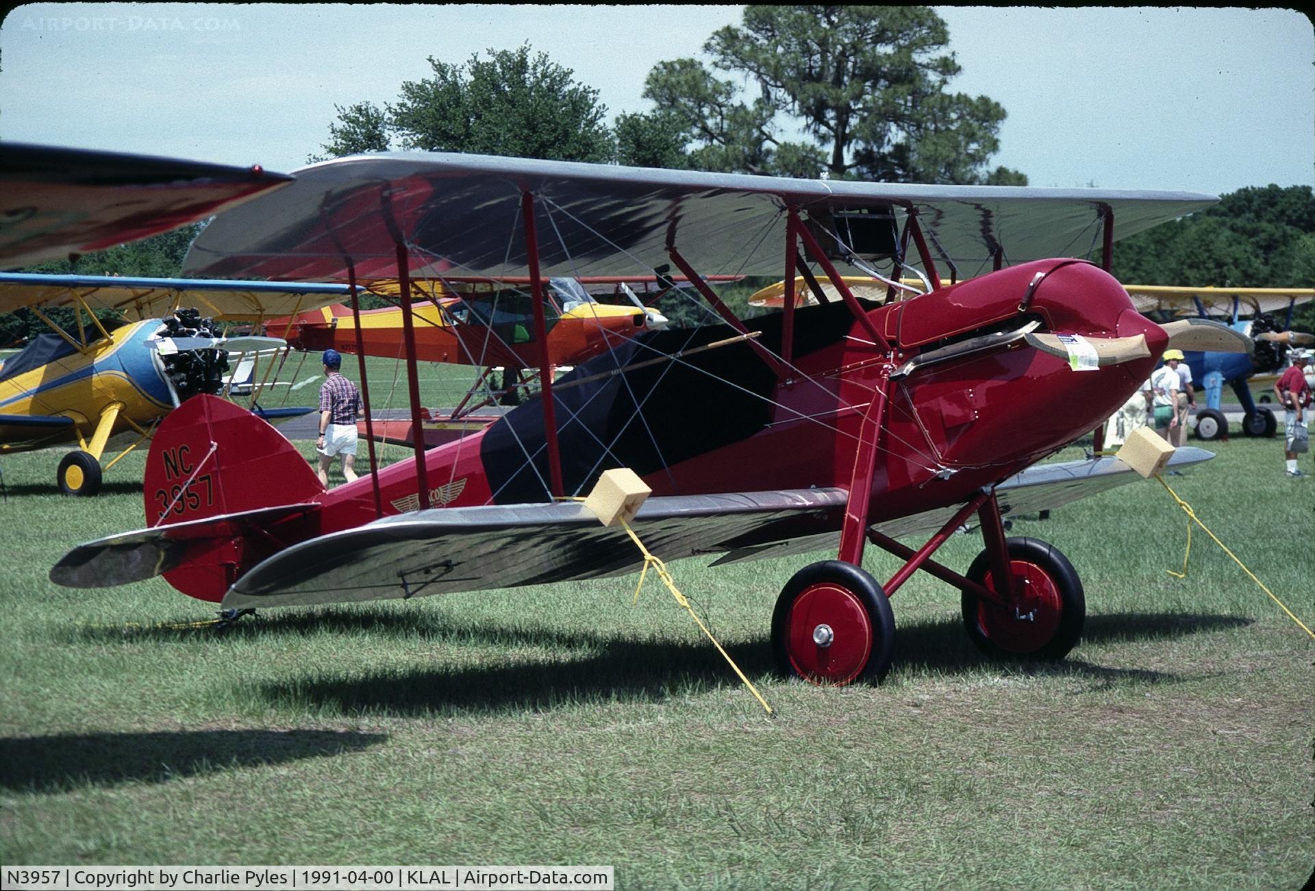 N3957, 1927 Waco GXE C/N 1239, Sun N' Fun 1991