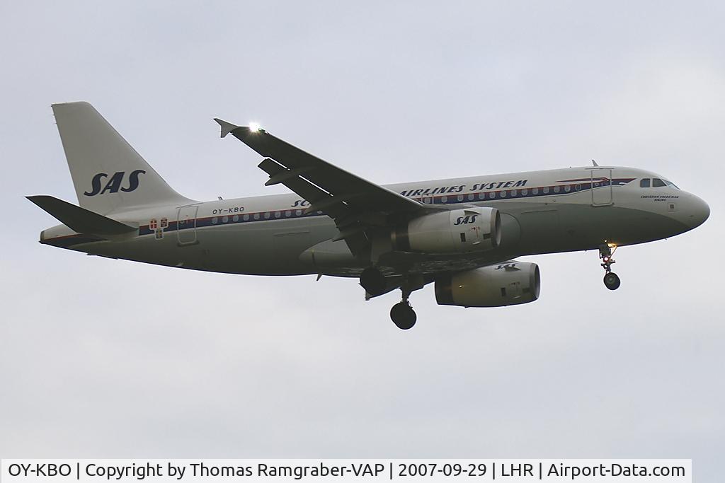 OY-KBO, 2006 Airbus A319-131 C/N 2850, Scandinavian Airlines SAS Airbus A319