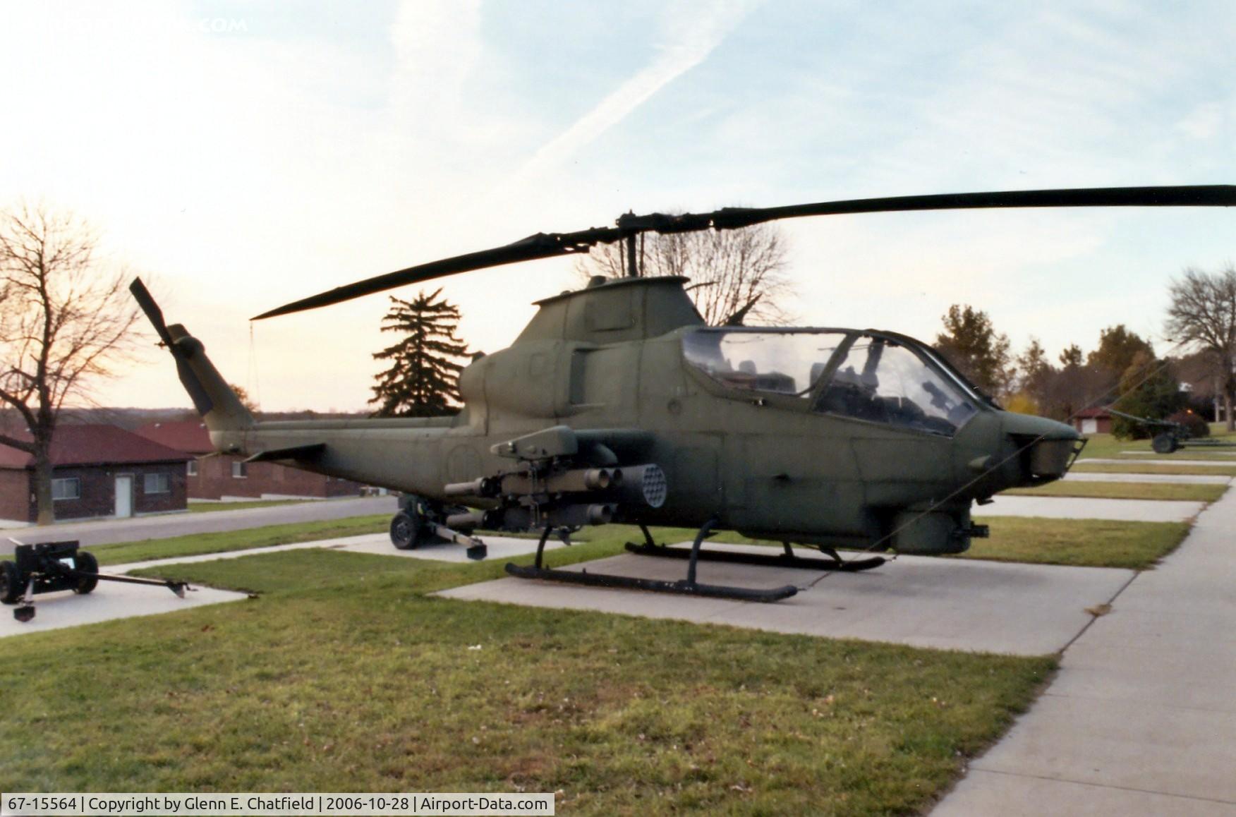 67-15564, 1967 Bell AH-1S Cobra C/N 20228, AH-1F at Camp Dodge, IA (just north of Des Moines)