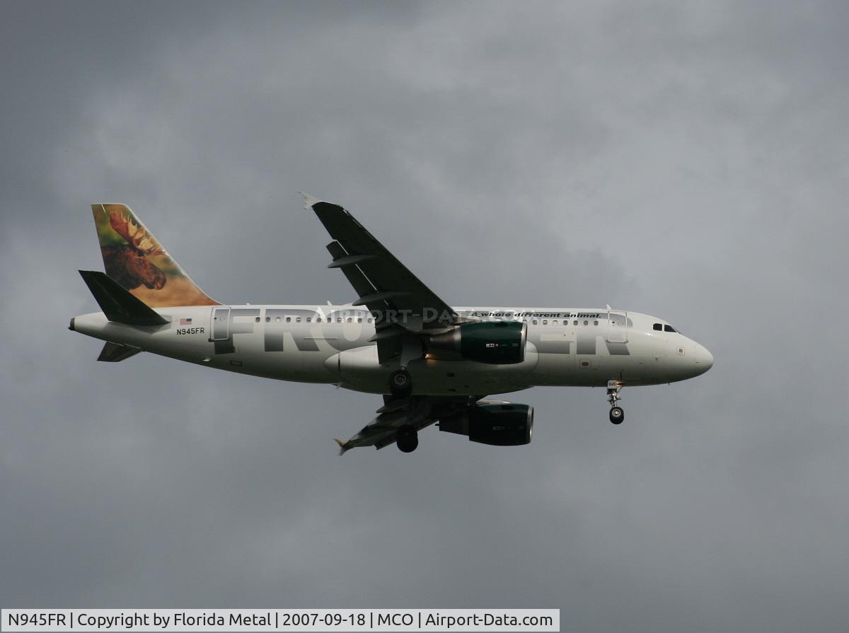 N945FR, 2006 Airbus A319-111 C/N 2751, Chocolate Bull Moose