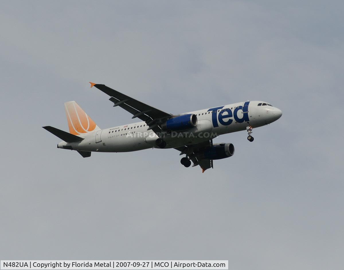 N482UA, 2001 Airbus A320-232 C/N 1584, Ted