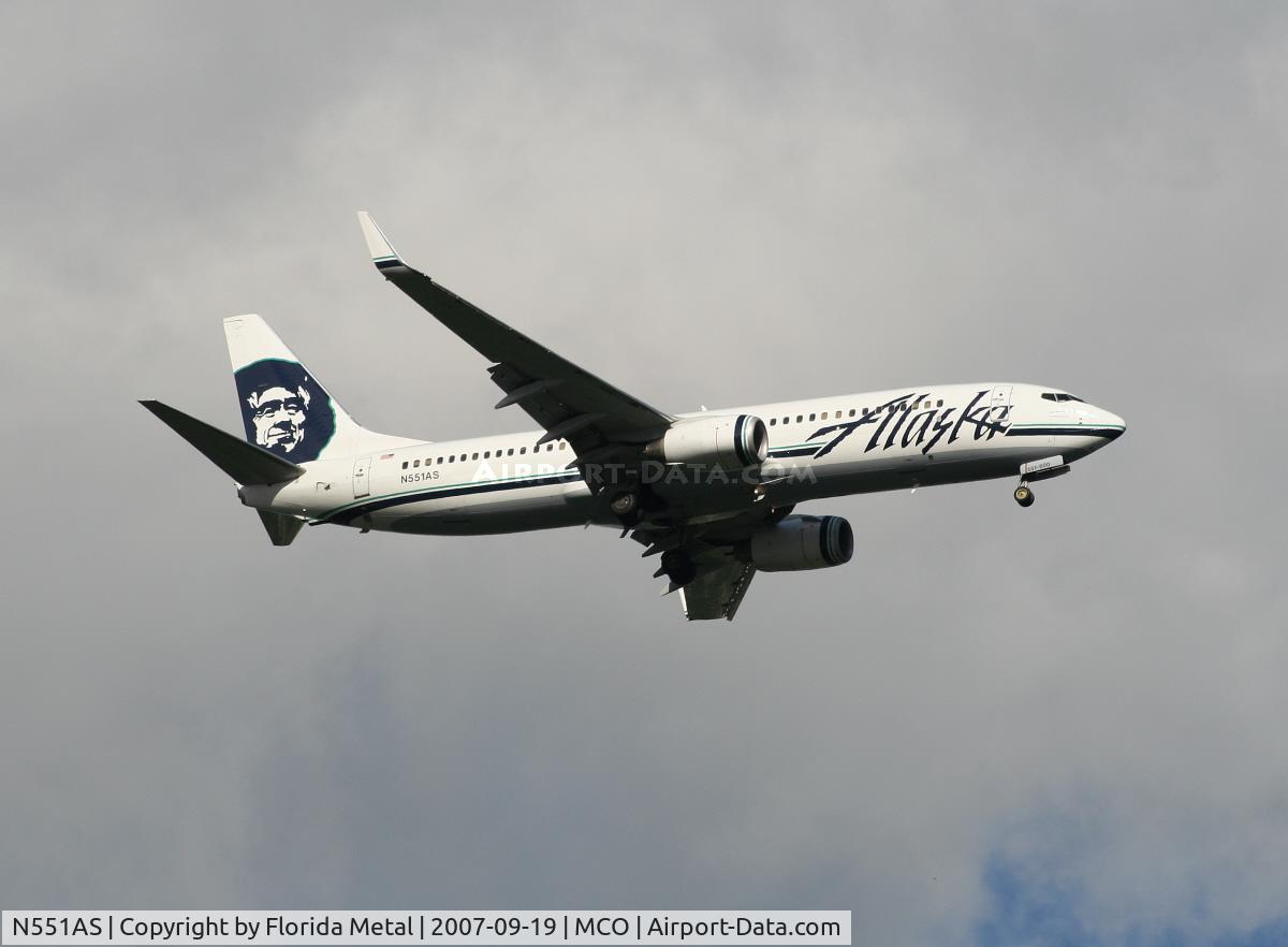 N551AS, 2006 Boeing 737-890 C/N 34593, Alaska