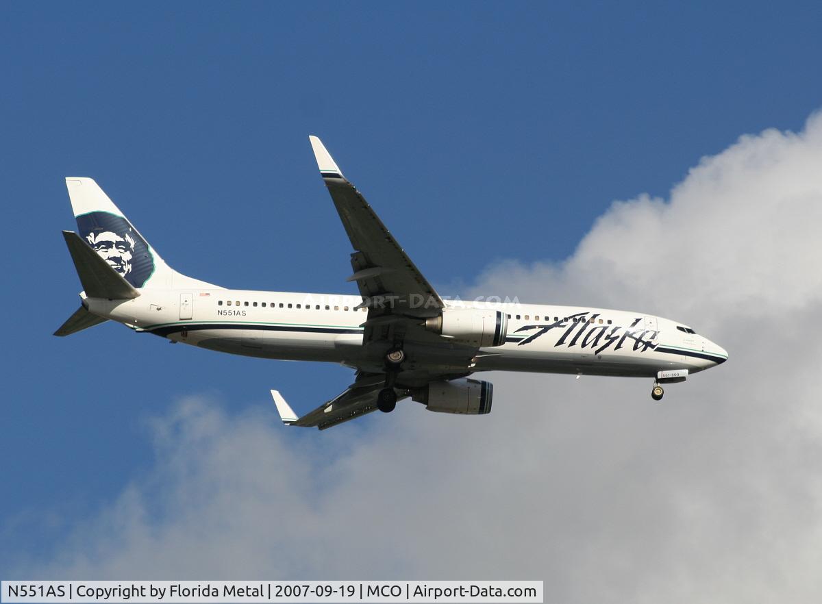 N551AS, 2006 Boeing 737-890 C/N 34593, Alaska
