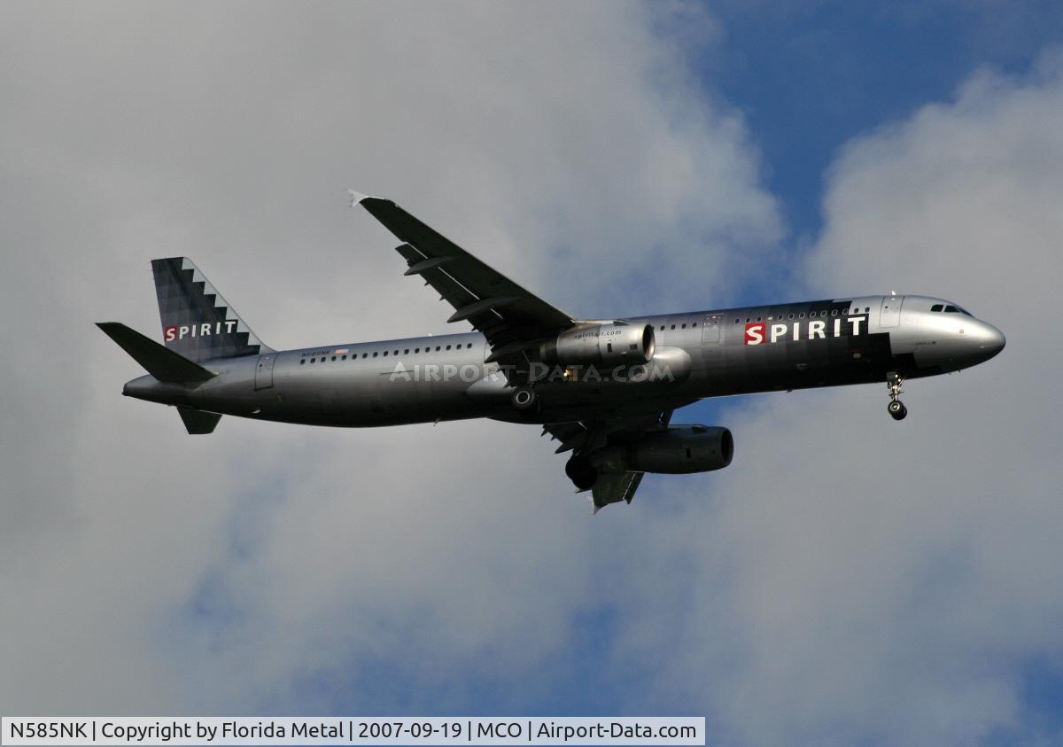 N585NK, 2001 Airbus A321-231 C/N 1438, Spirit