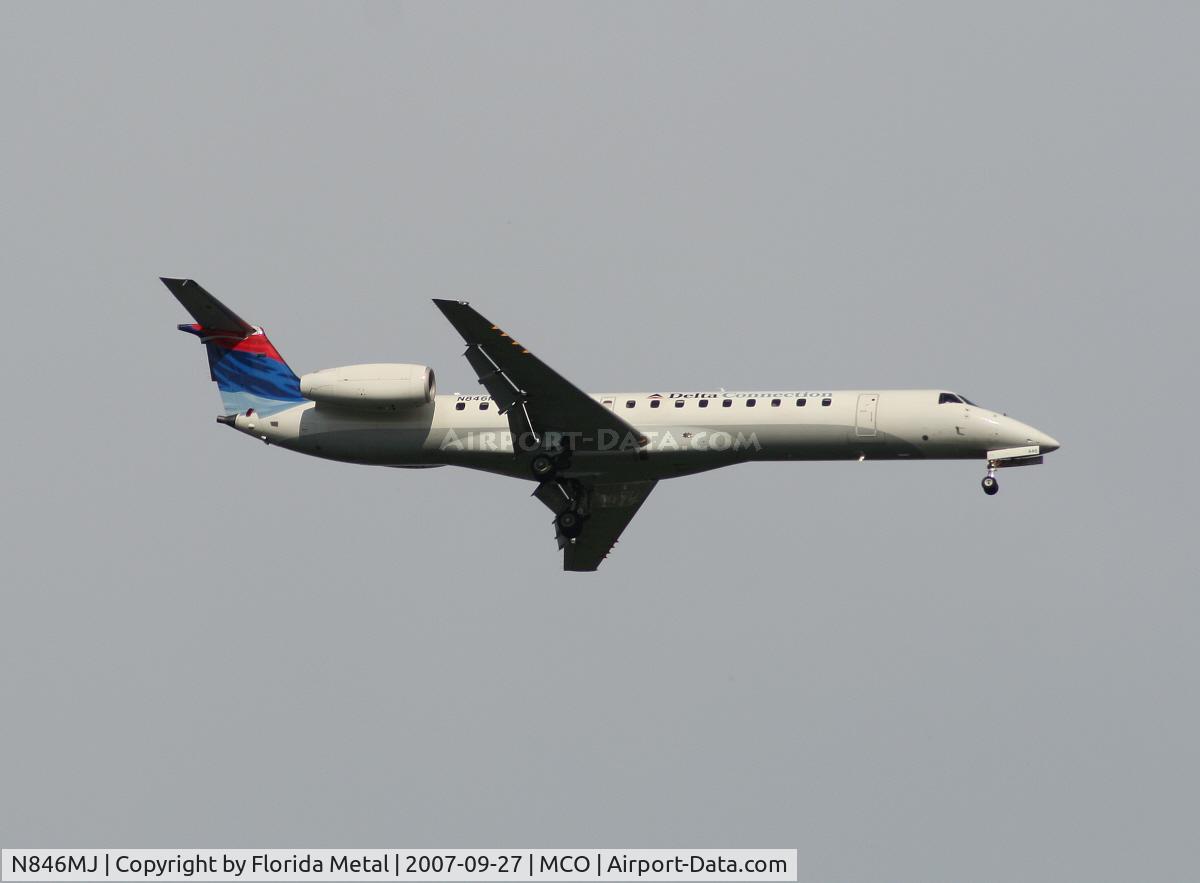 N846MJ, 2001 Embraer EMB-145LR C/N 145507, Delta Connection