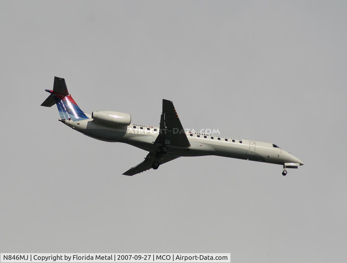 N846MJ, 2001 Embraer EMB-145LR C/N 145507, Delta Connection