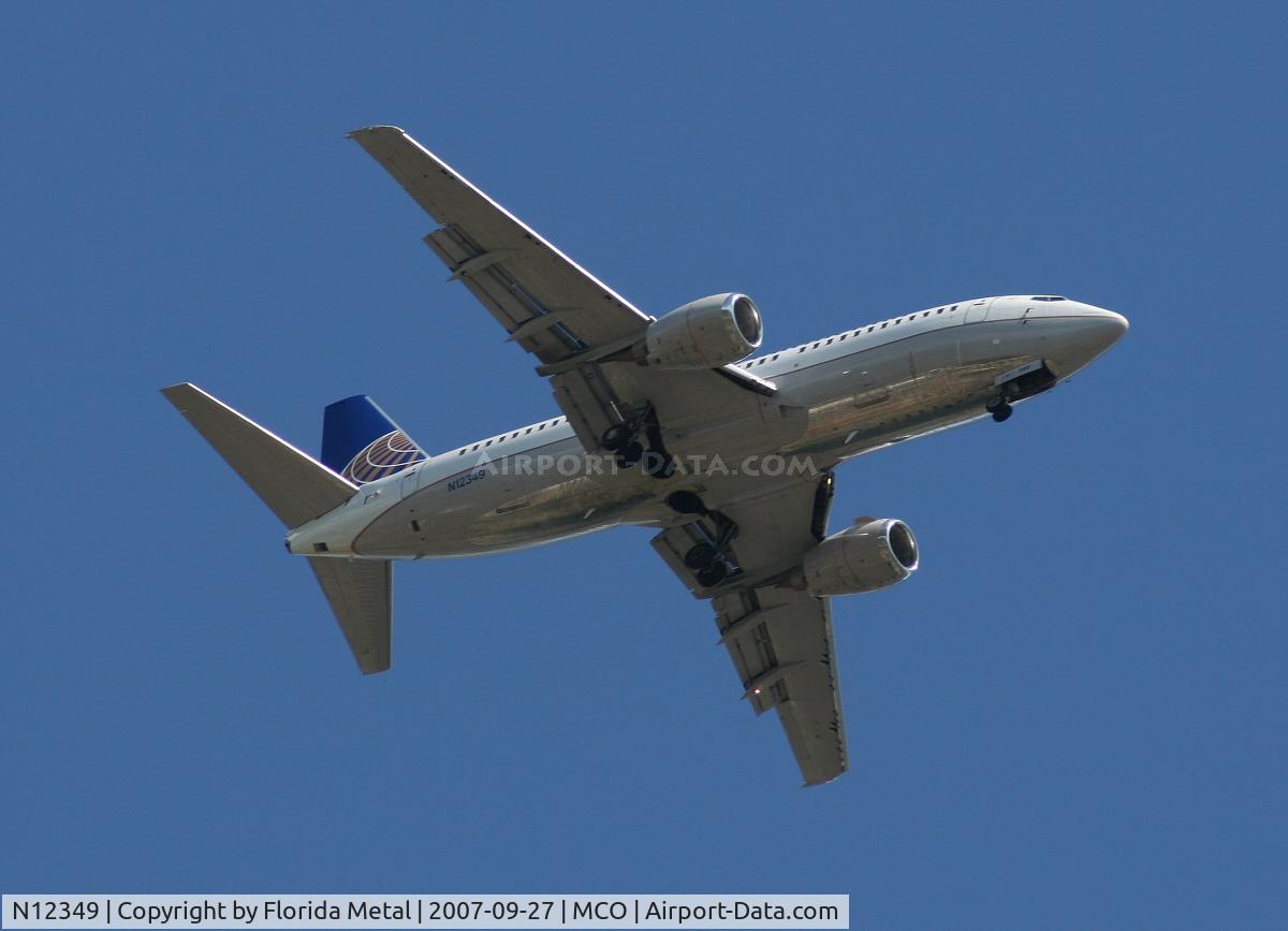 N12349, 1987 Boeing 737-3TO C/N 23587, Continental