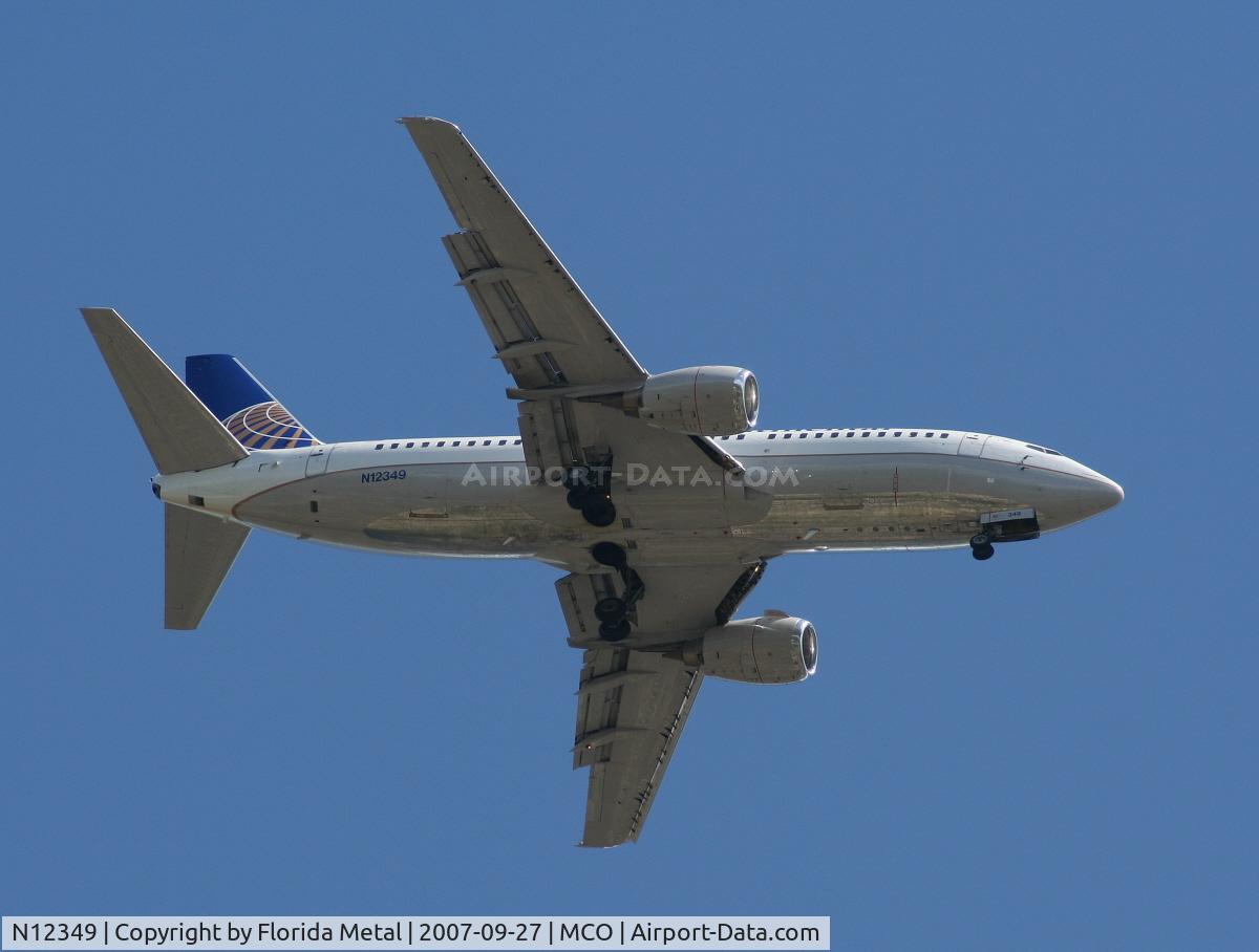 N12349, 1987 Boeing 737-3TO C/N 23587, Continental