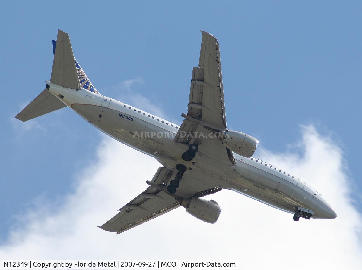 N12349, 1987 Boeing 737-3TO C/N 23587, Continental