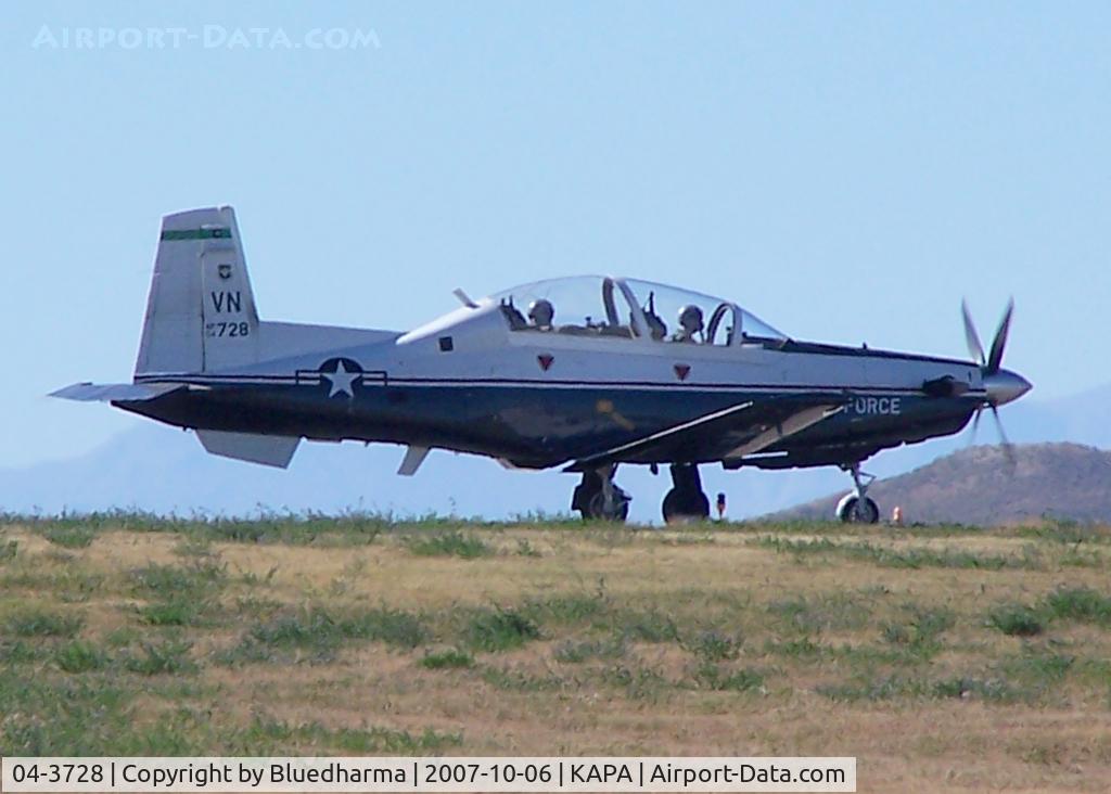 04-3728, 2004 Raytheon T-6A Texan II C/N PT-280, Taxi for takeoff