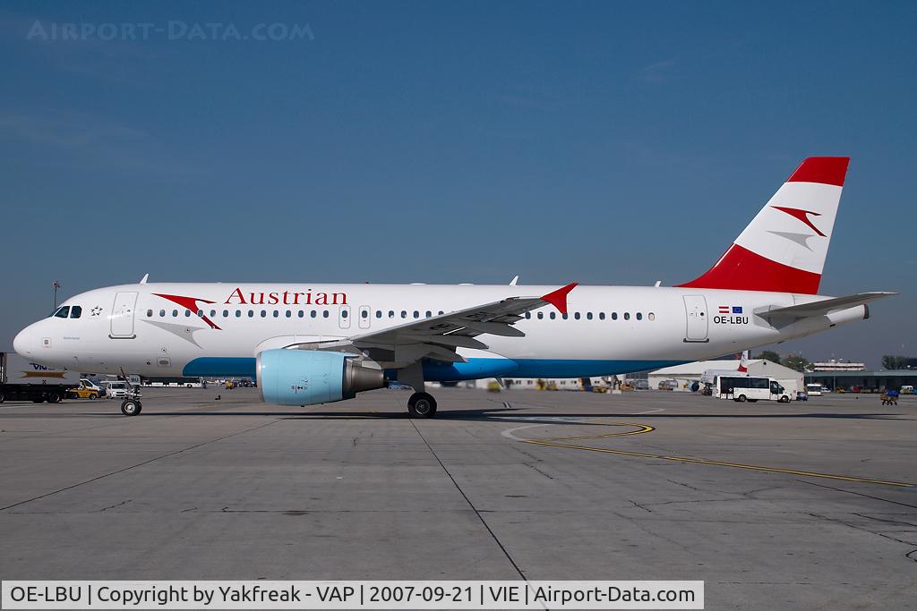 OE-LBU, 2001 Airbus A320-214 C/N 1478, Austrian Airlines Airbus A320