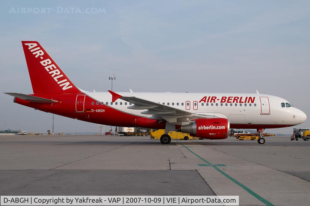 D-ABGH, 2007 Airbus A319-111 C/N 3245, Air Berlin Airbus 319