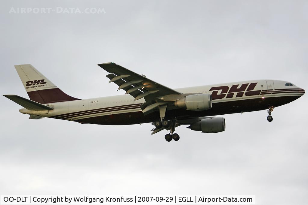 OO-DLT, 1983 Airbus A300B4-203(F) C/N 250, on final RWY09L