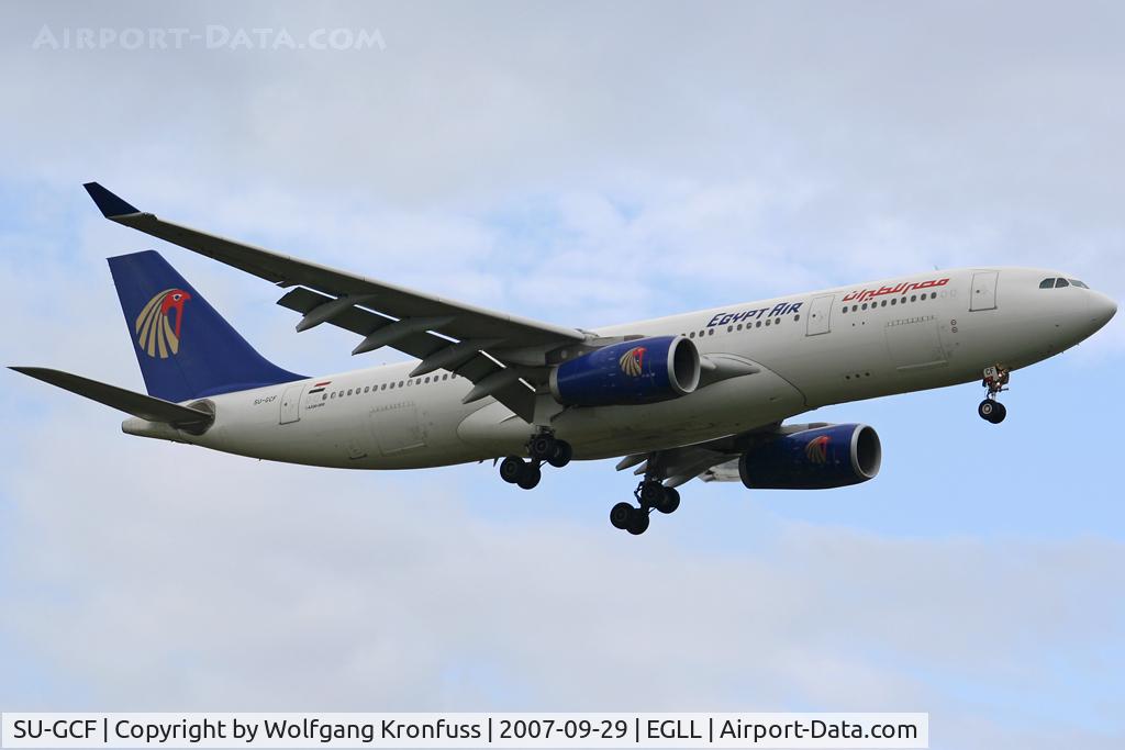 SU-GCF, 2004 Airbus A330-243 C/N 610, on final RWY09L
