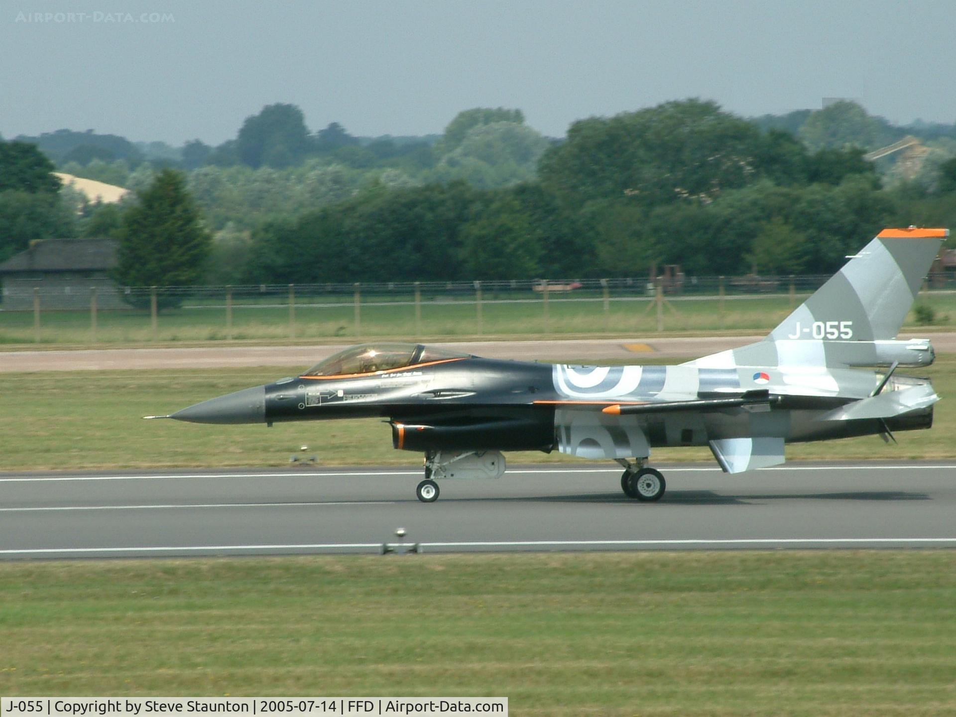 J-055, Fokker F-16AM Fighting Falcon C/N 6D-138, Royal International Air Tattoo 2005