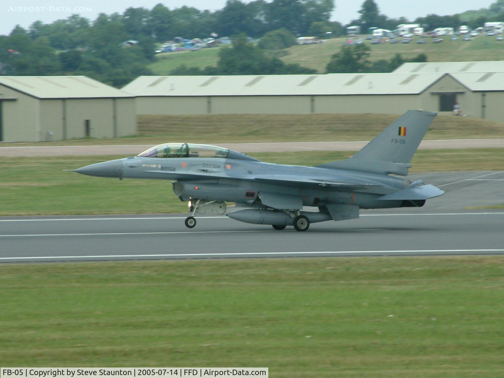 FB-05, General Dynamics F-16BM Fighting Falcon C/N 6J-5, Royal International Air Tattoo 2005