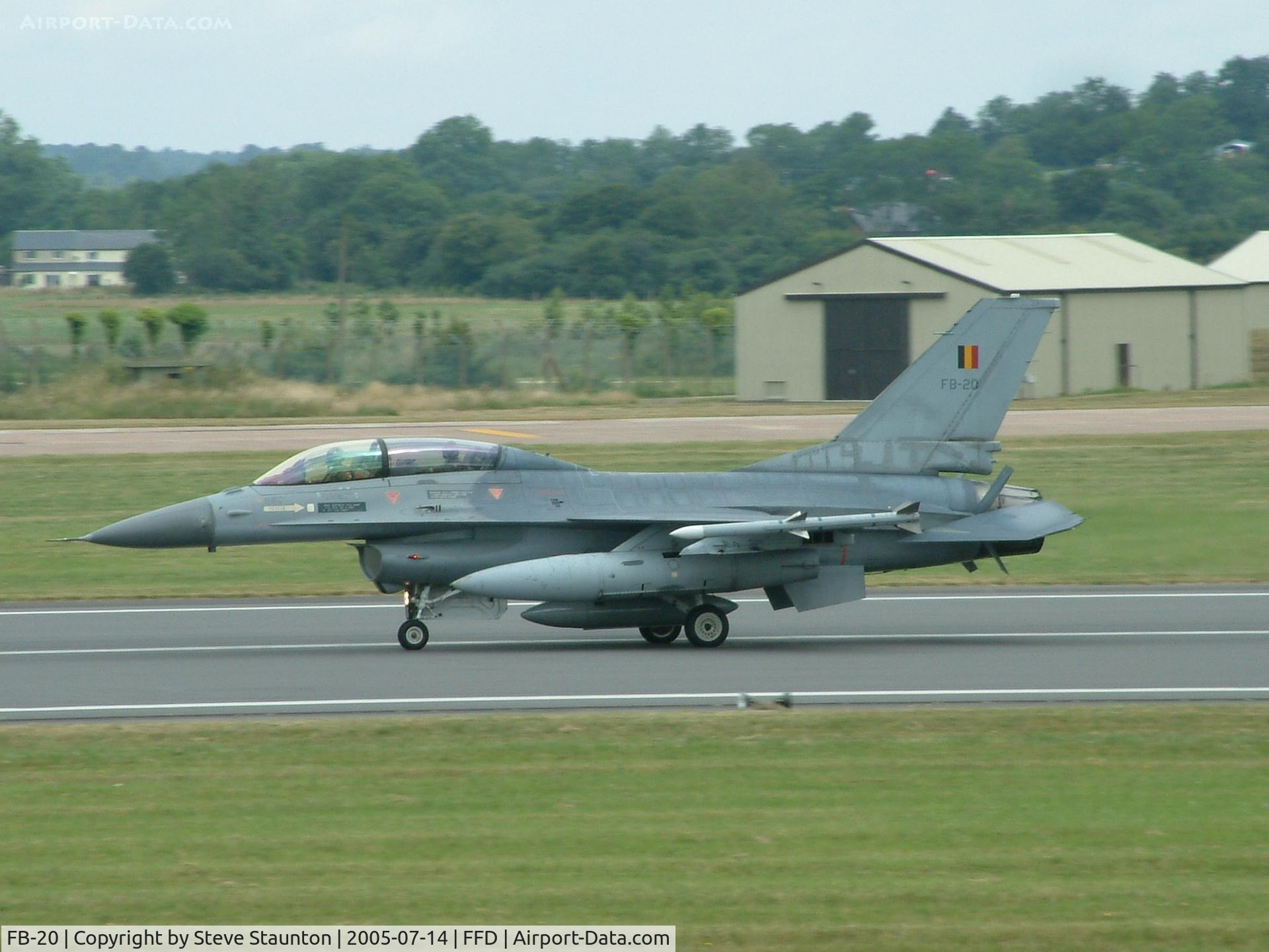 FB-20, 1980 General Dynamics F-16BM Fighting Falcon C/N 6J-20, Royal International Air Tattoo 2005
