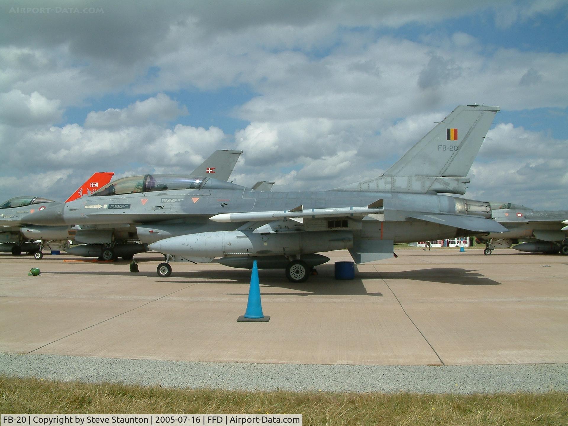 FB-20, 1980 General Dynamics F-16BM Fighting Falcon C/N 6J-20, Royal International Air Tattoo 2005