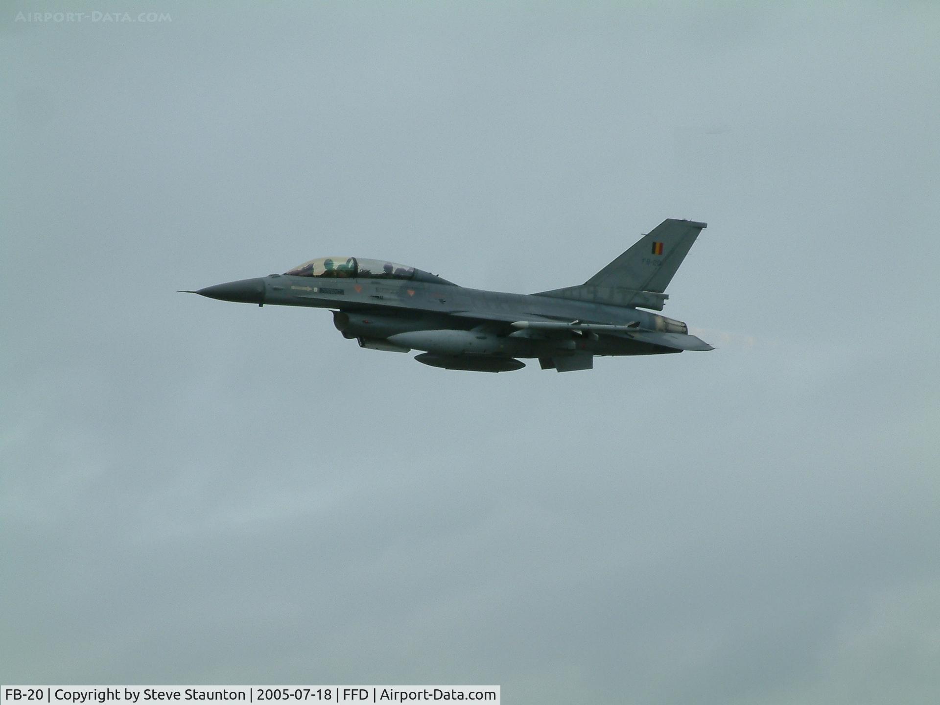 FB-20, 1980 General Dynamics F-16BM Fighting Falcon C/N 6J-20, Royal International Air Tattoo 2005