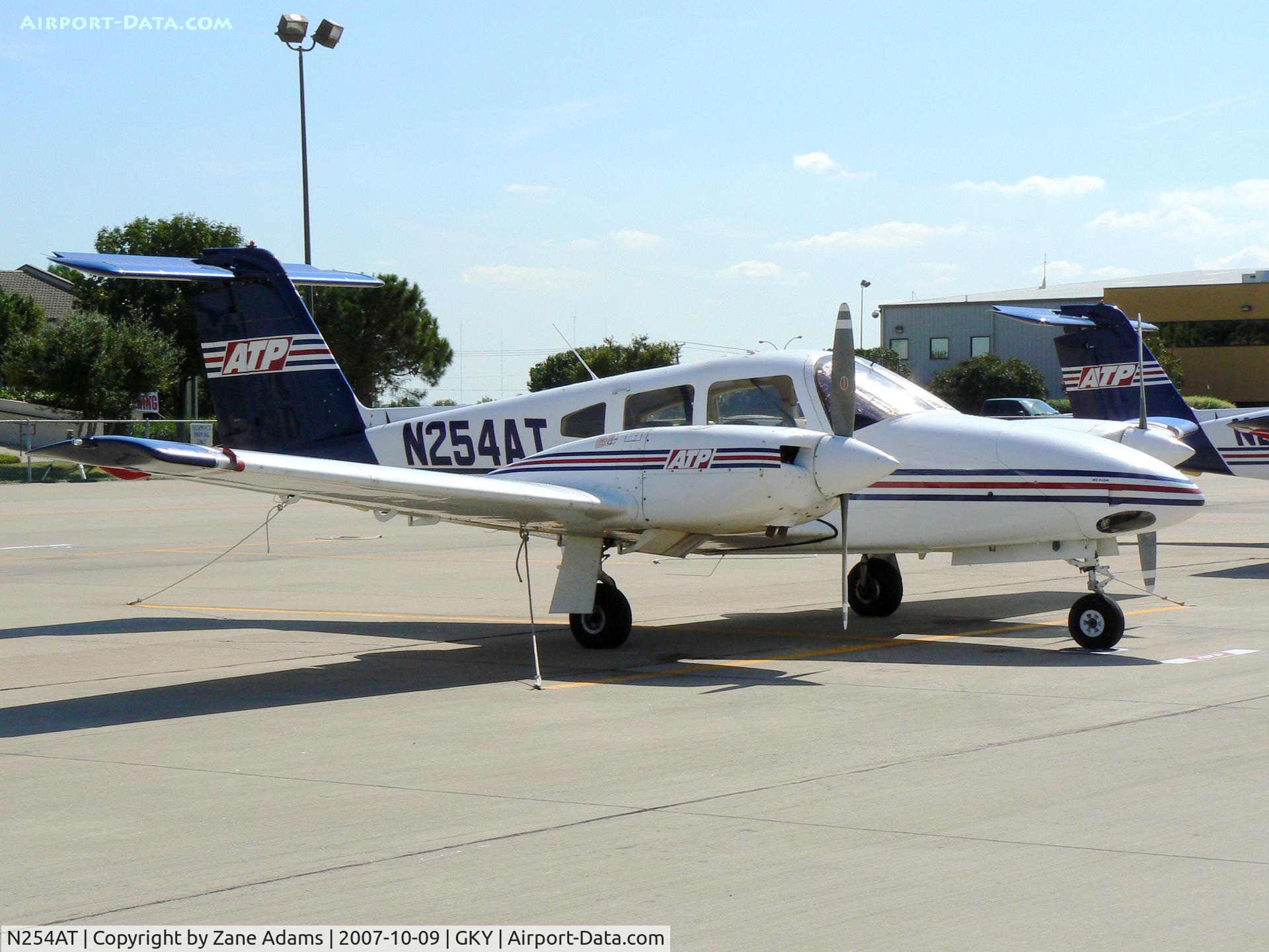 N254AT, 2001 Piper PA-44-180 Seminole C/N 4496062, On the ramp at Arlington Muni - ATP