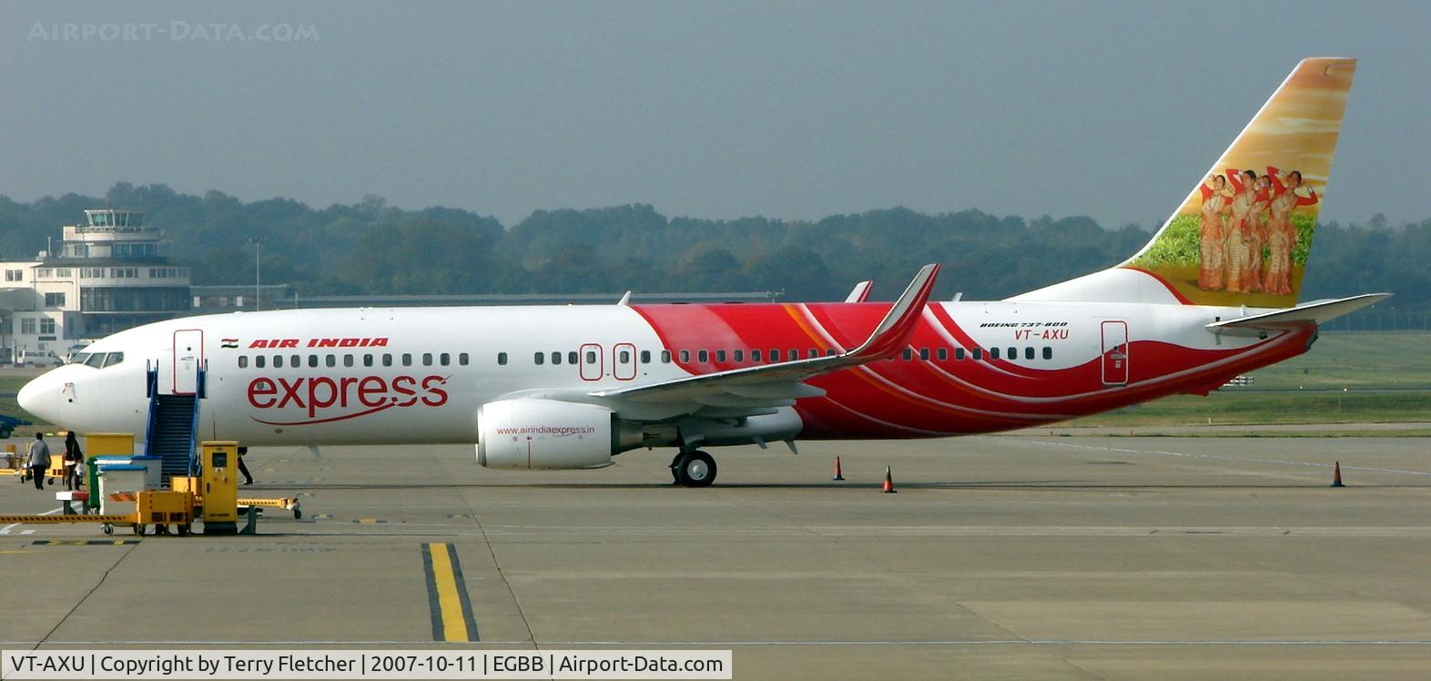VT-AXU, 2007 Boeing 737-8HG C/N 36332, THe latest delivery from Seattle to India via Gander and Birmingham(UK)