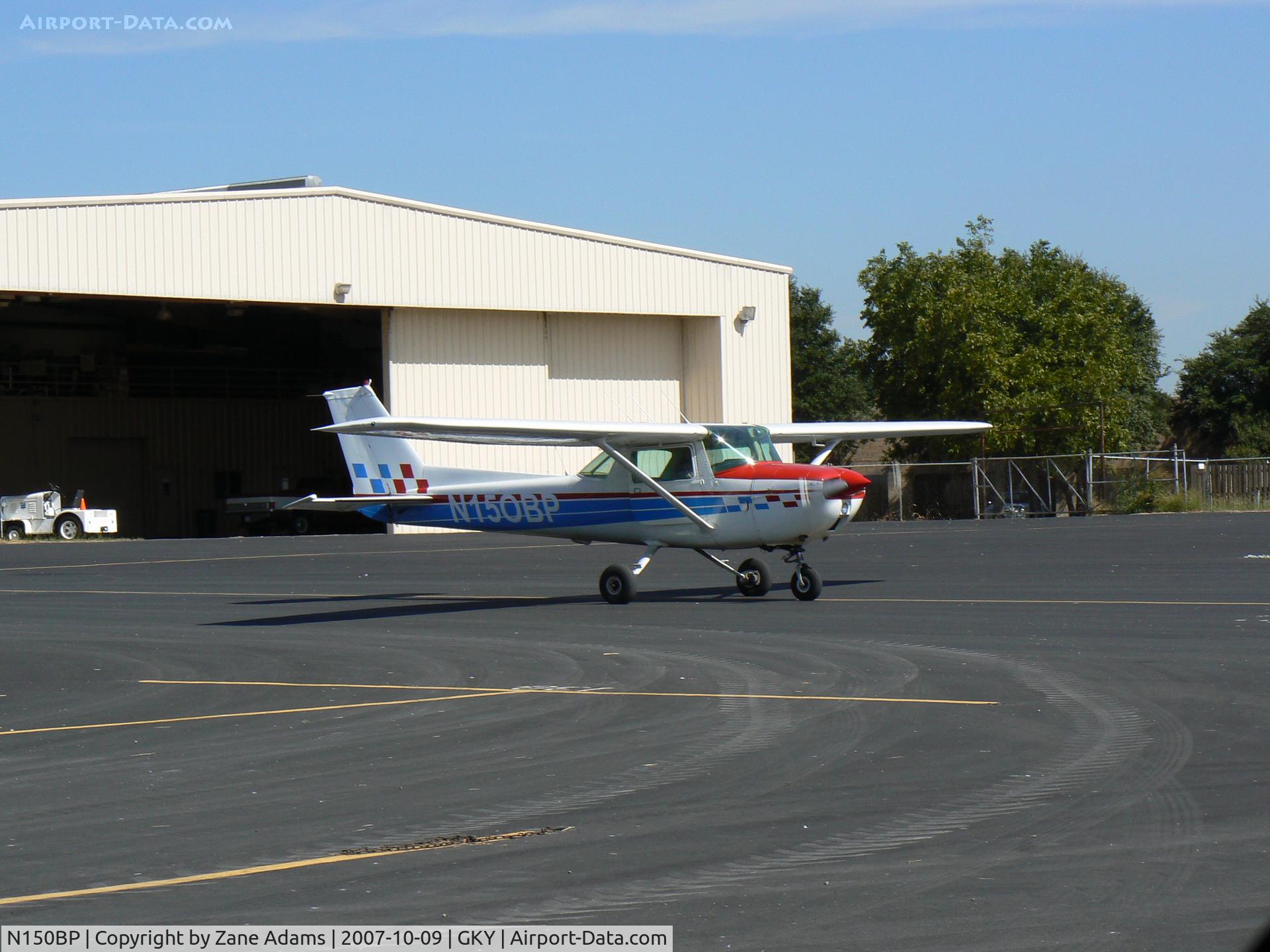 N150BP, 1972 Cessna 150L C/N 15073931, on the ramp at Arlington Muni