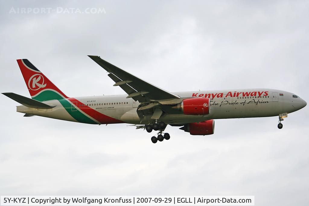 5Y-KYZ, 2007 Boeing 777-2U8ER C/N 36124, nice! ;o)