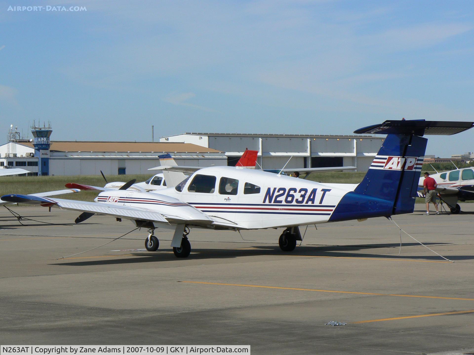 N263AT, 2001 Piper PA-44-180 Seminole C/N 4496087, On the ramp at Arlington Muni - ATP