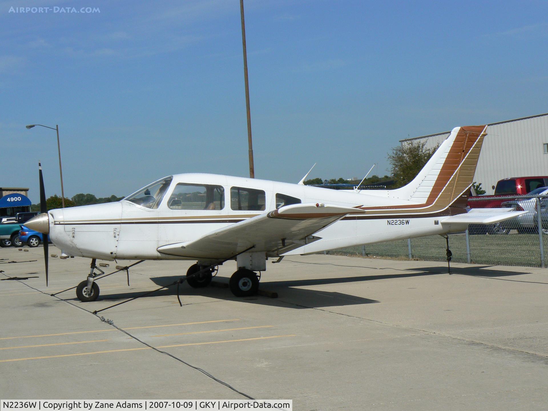 N2236W, 1979 Piper PA-28-161 Cherokee Warrior II C/N 28-7916337, on the ramp at Arlington Muni