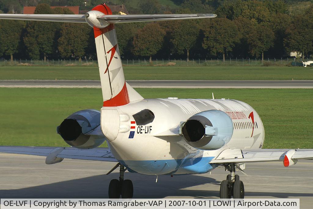 OE-LVF, 1993 Fokker 100 (F-28-0100) C/N 11483, Austrian Arrows Fokker 100
