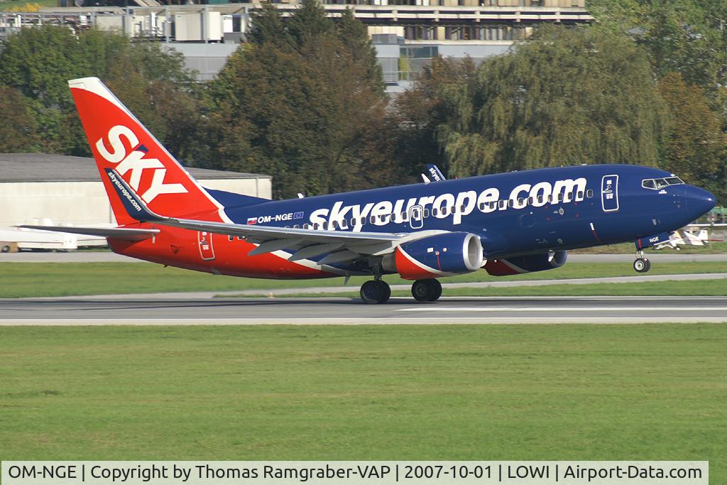 OM-NGE, 2006 Boeing 737-76N C/N 32676, Sky Europe Airlines Boeing 737-700