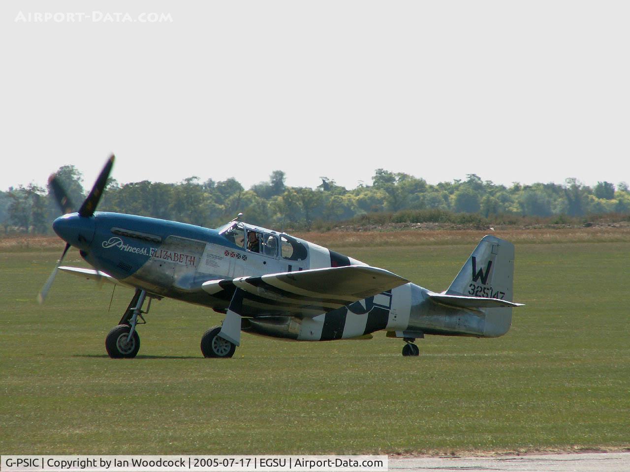 G-PSIC, 1943 North American P-51C Mustang C/N 103-26778, North American P-51C/Duxford