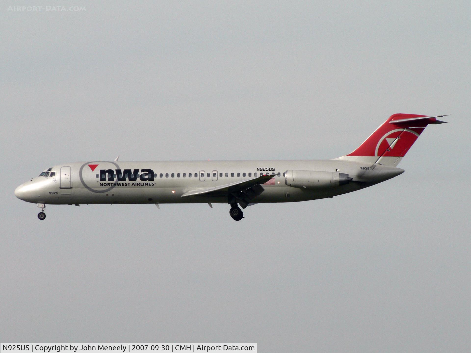 N925US, 1970 Douglas DC-9-32 C/N 47472, DC-9s still sodlier on with Northwest.