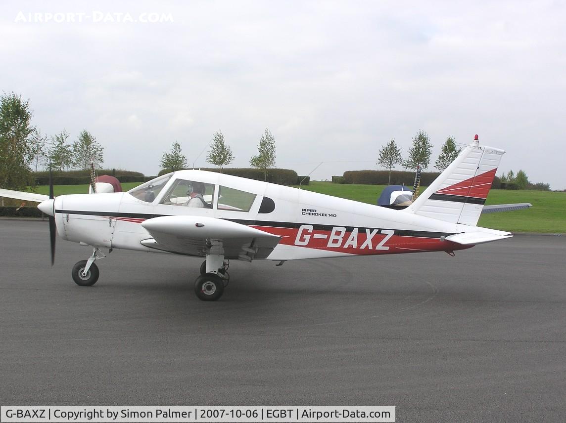 G-BAXZ, 1970 Piper PA-28-140 Cherokee C C/N 28-26760, PA28 at Turweston