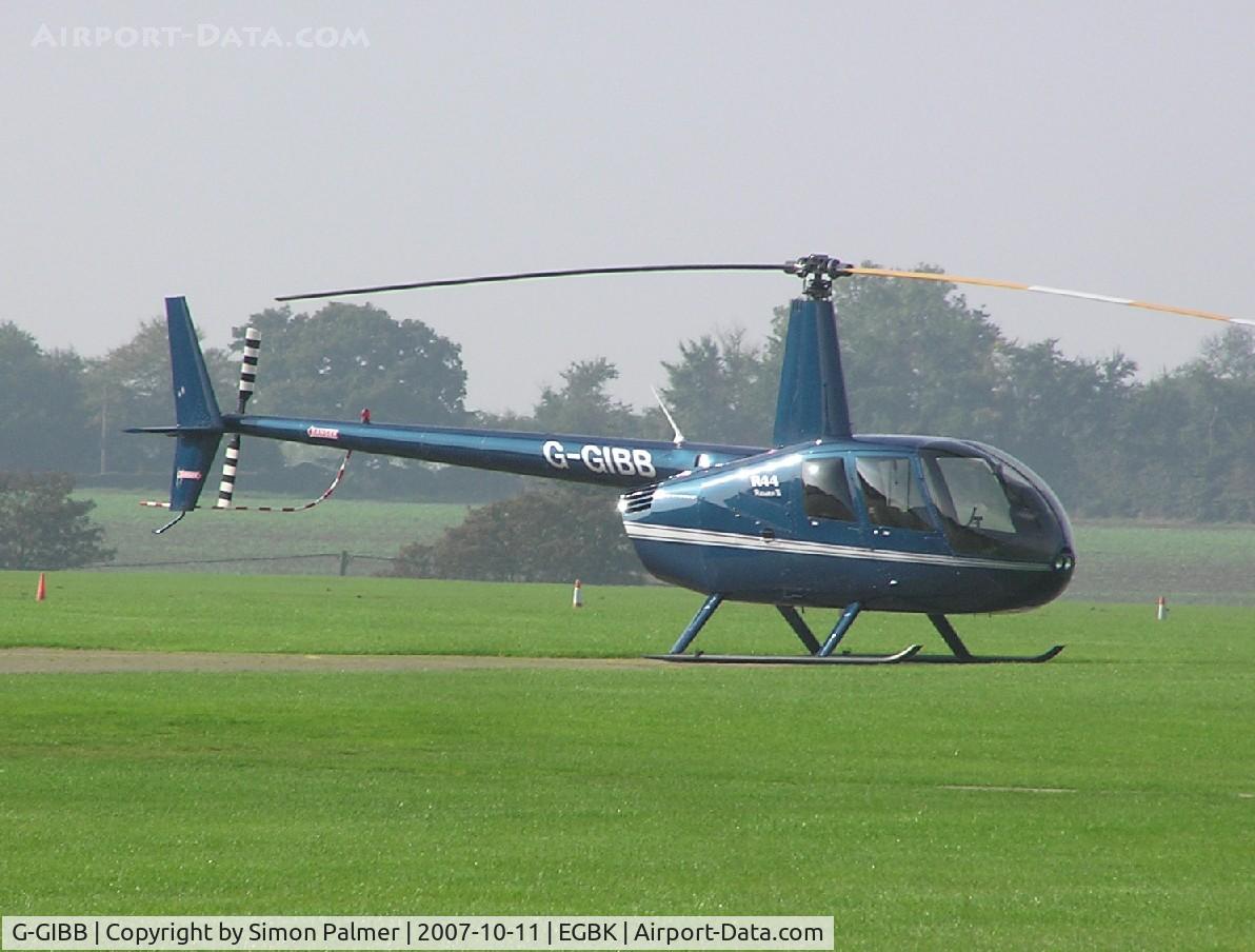 G-GIBB, 2007 Robinson R44 Raven II C/N 11777, Robinson R44 at Sywell