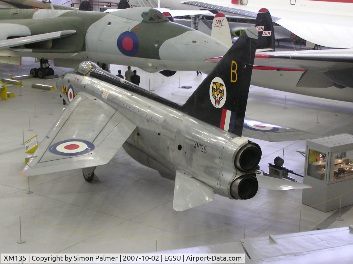 XM135, 1959 English Electric Lightning F.1 C/N 95031, Lightning F1 exhibited at Duxford Museum