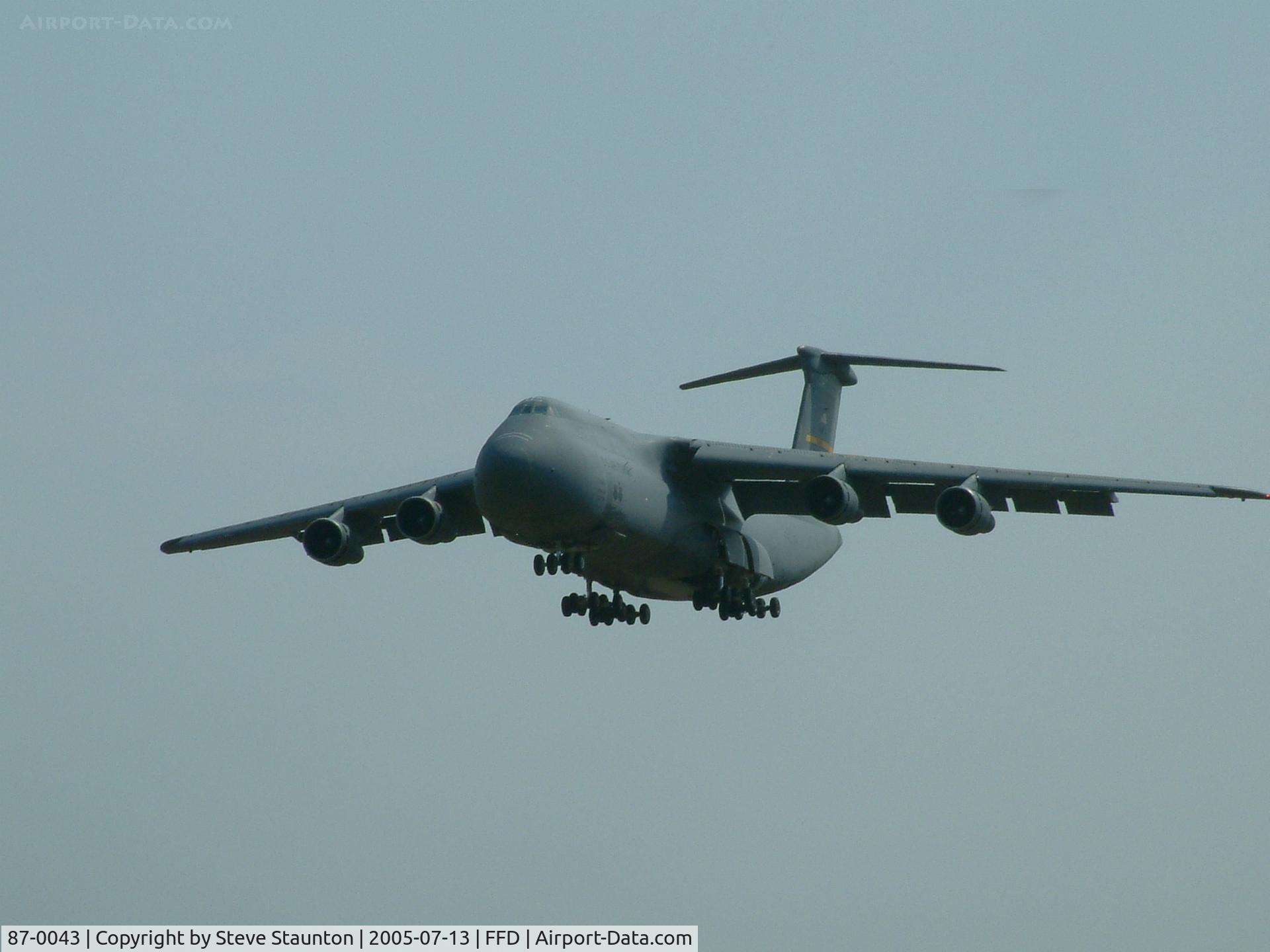 87-0043, 1987 Lockheed C-5B Galaxy C/N 500-0129, Royal International Air Tattoo 2005