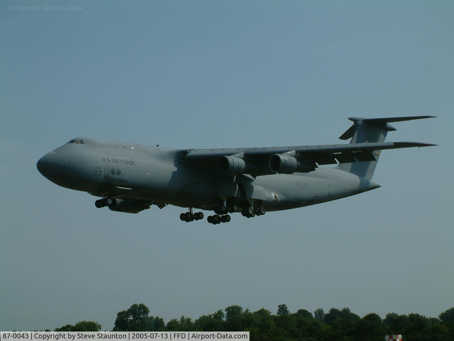 87-0043, 1987 Lockheed C-5B Galaxy C/N 500-0129, Royal International Air Tattoo 2005