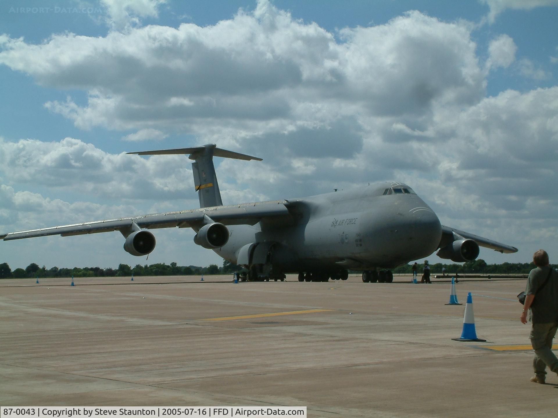 87-0043, 1987 Lockheed C-5B Galaxy C/N 500-0129, Royal International Air Tattoo 2005