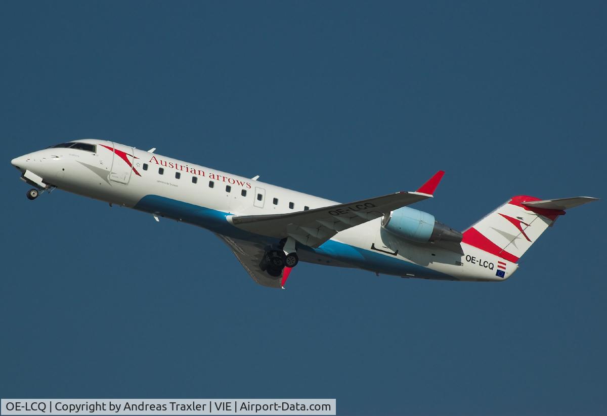 OE-LCQ, 2002 Canadair CRJ-200LR (CL-600-2B19) C/N 7605, While going out Runway 29