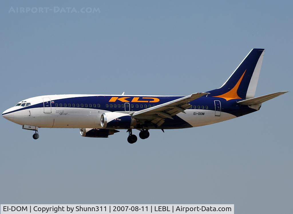 EI-DOM, 1988 Boeing 737-3G7 C/N 24011, Landing rwy 25R