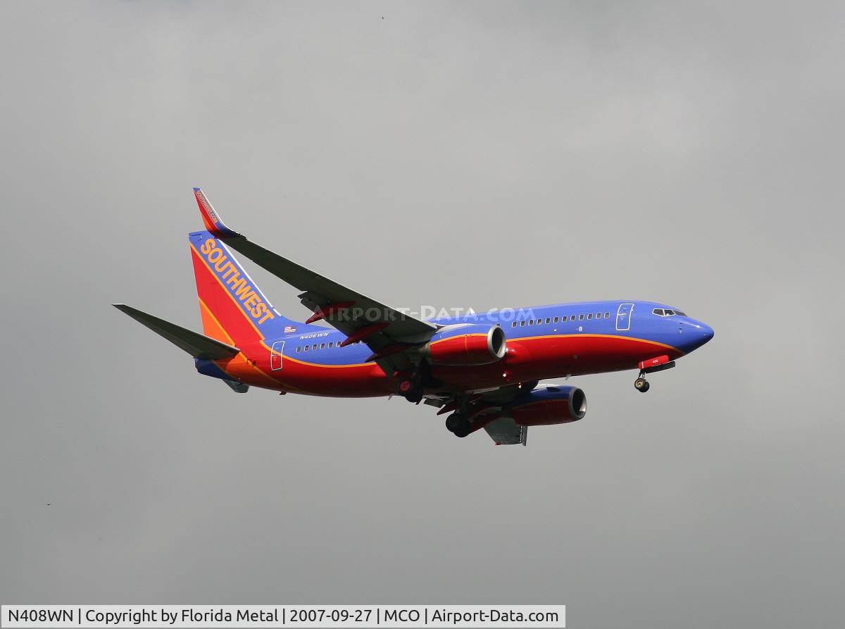 N408WN, 2001 Boeing 737-7H4 C/N 27895, Southwest