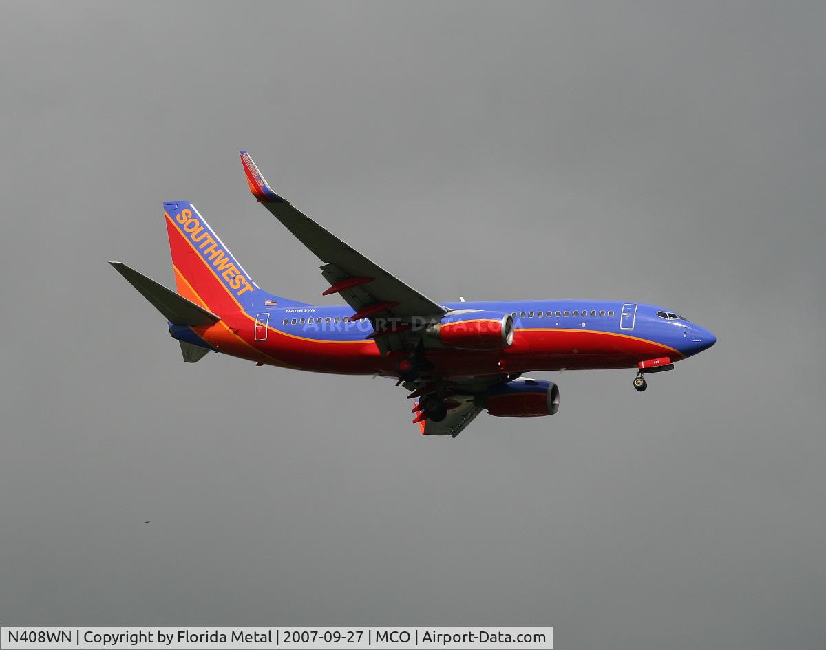 N408WN, 2001 Boeing 737-7H4 C/N 27895, Southwest
