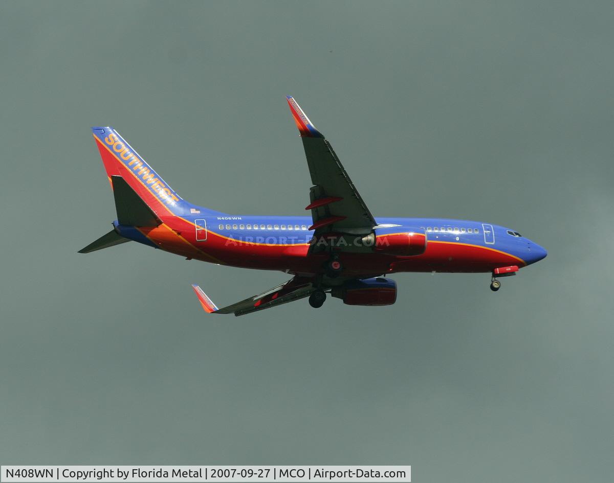 N408WN, 2001 Boeing 737-7H4 C/N 27895, Southwest