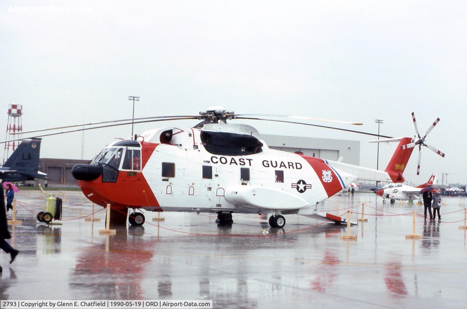 2793, 1965 Sikorsky CH-3E Jolly Green Giant C/N 61-568, ex- 65-12793  CH-3E at the ANG/AFR open house in heavy rain.  Acquired from the Air Force